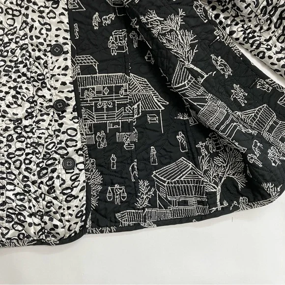 VINTAGE reversible textured and patterned blazer - Picture 7 of 9